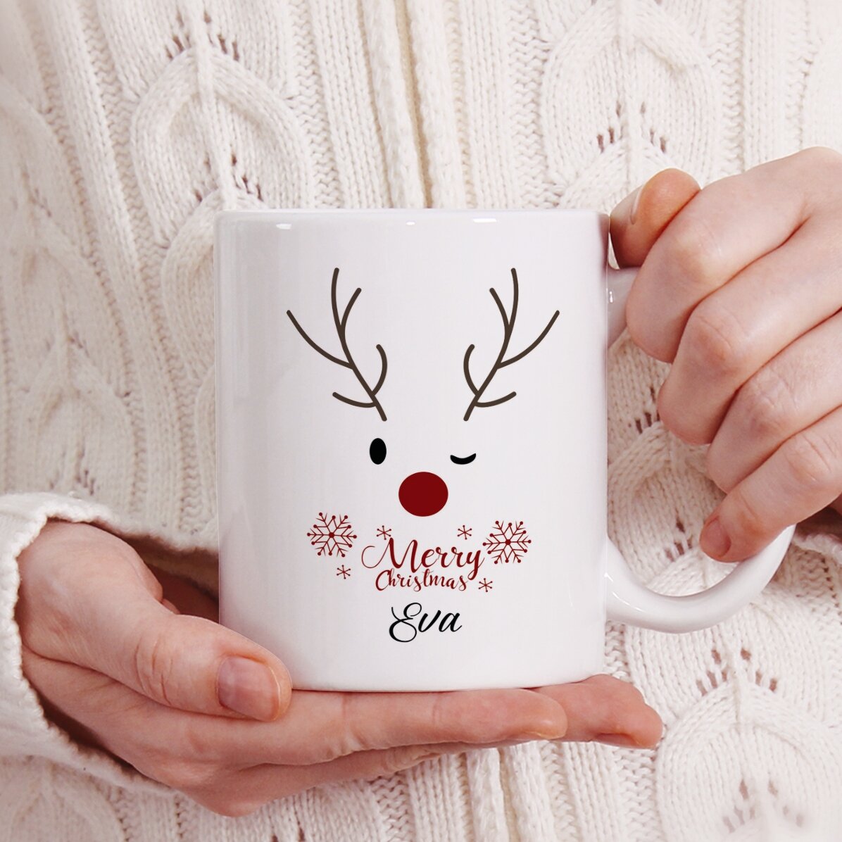 Cană personalizată cu logo - Reindeer