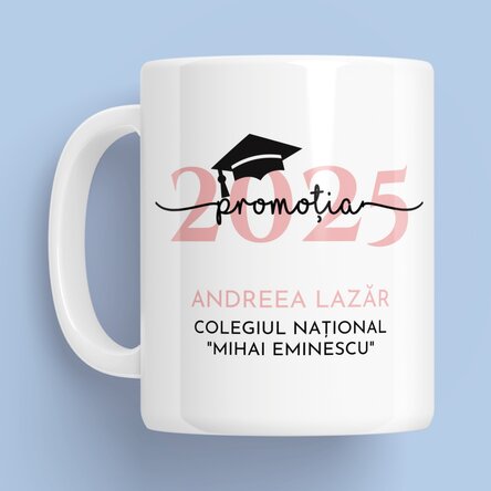 Cană personalizată cu mesaj - Absolvire