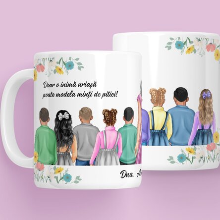 Cană personalizată cu mesaj - Doamna educatoare