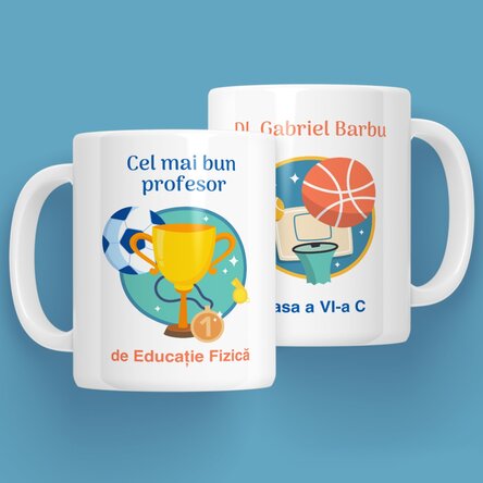 Cană personalizată cu mesaj - Profesor de Educație Fizică