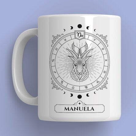 Cană personalizată cu nume și zodie - Capricorn
