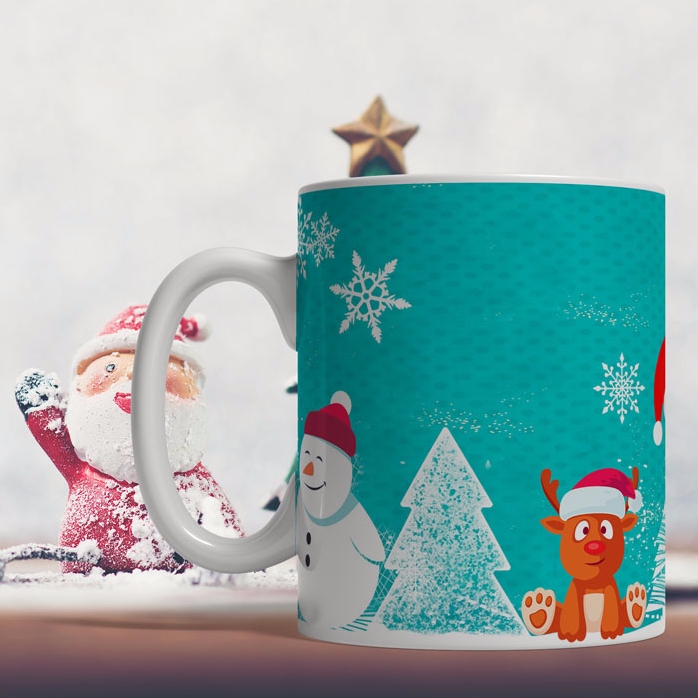 Cană personalizată cu o poză de Crăciun