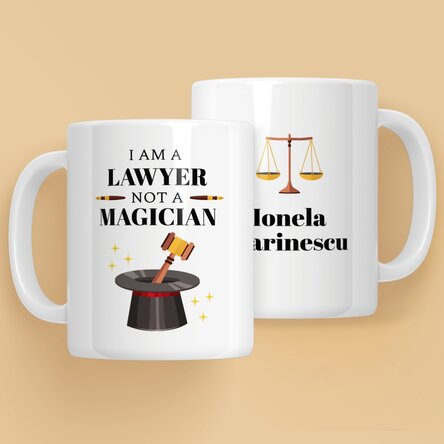 Cană personalizată cu text - Avocat
