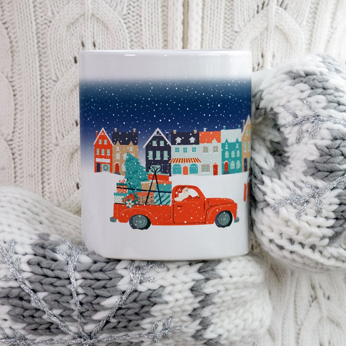 Cană personalizată cu text - Christmas Night