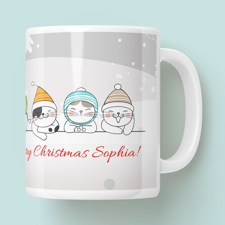 Cană personalizată cu text – Cute cats