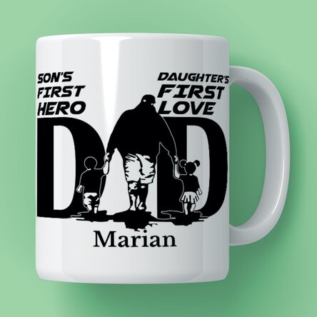 Cană personalizată cu text - Dad