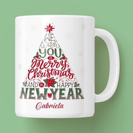 Cană personalizată cu text - Happy new year