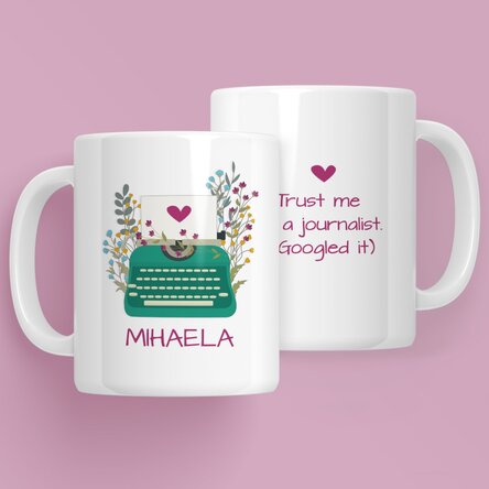 Cană personalizată cu text - Jurnaliști