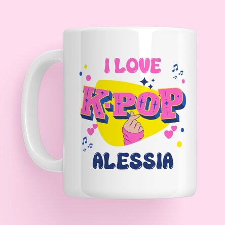 Cană personalizată cu text - Kpop