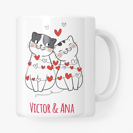 Cană personalizată cu text - Pisicuțe