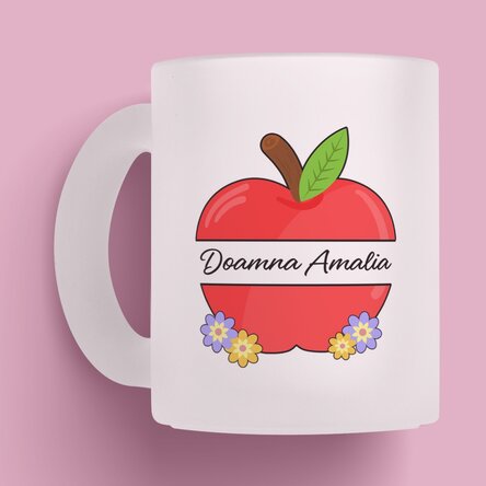 Cană mată personalizată cu text - Profesori