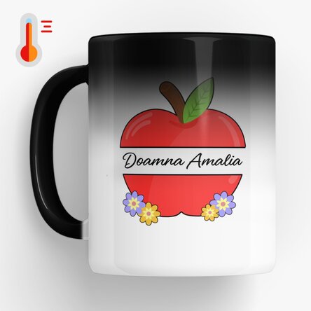 Cană termosensibilă personalizată cu text - Profesori