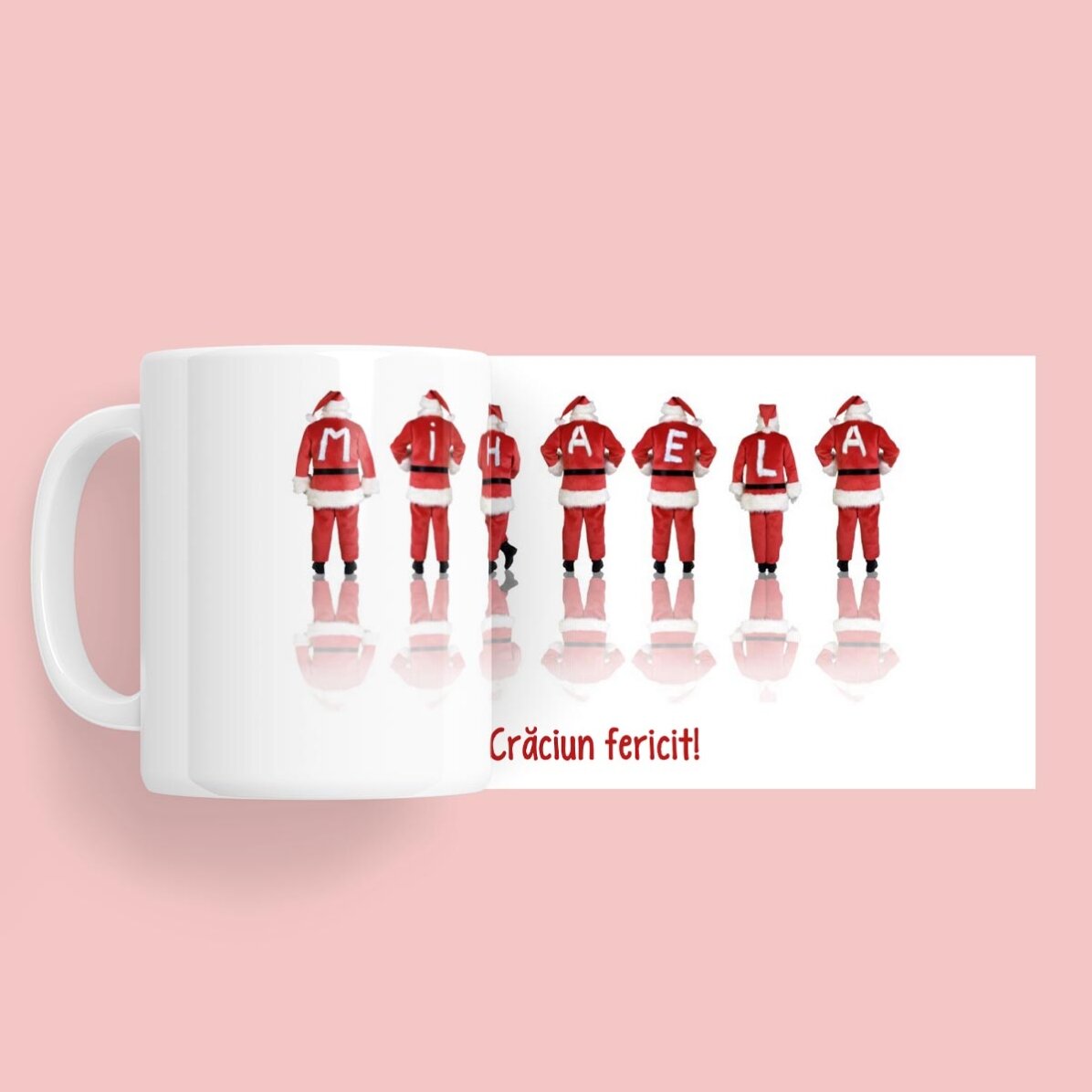 Cană personalizată cu text - Santa