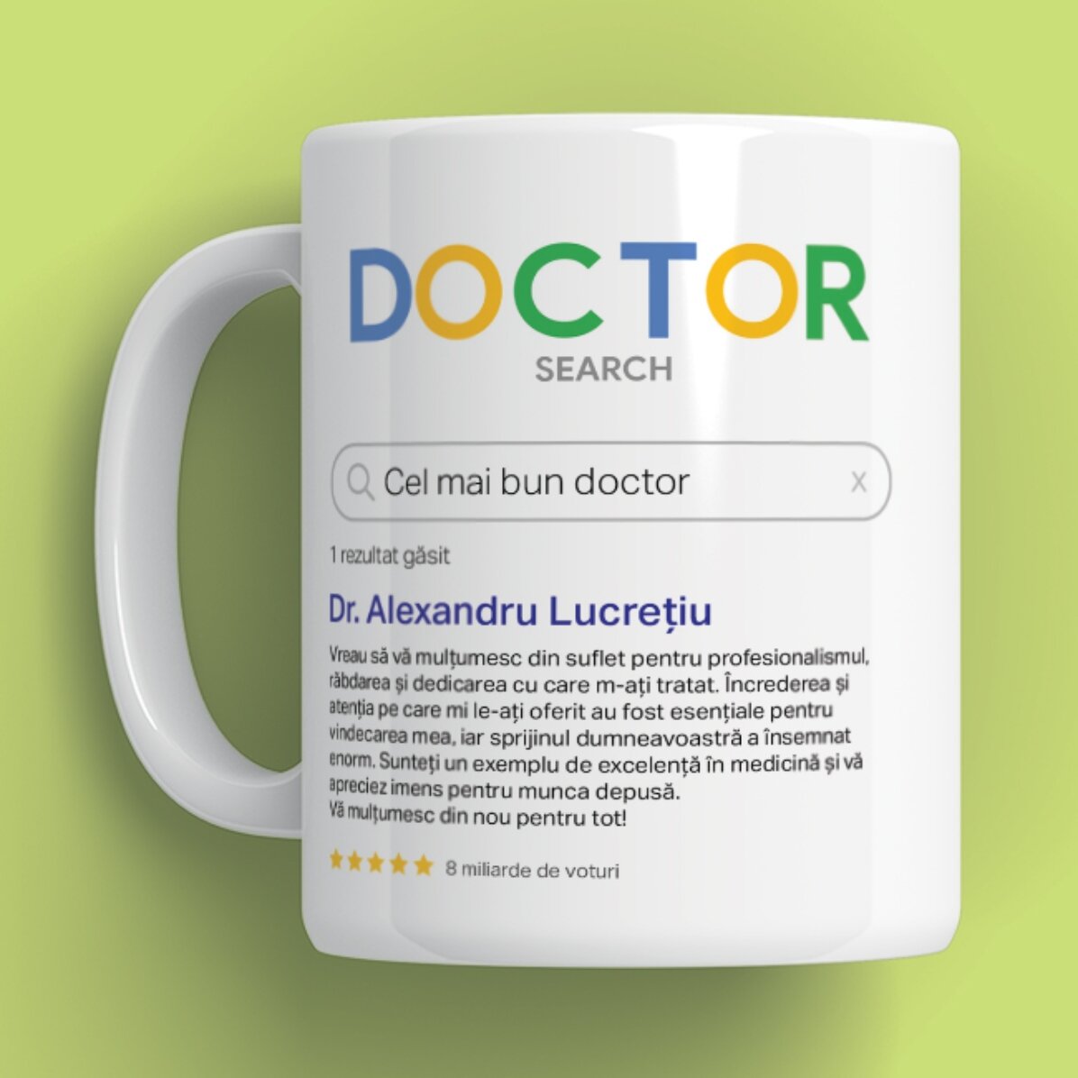 Cană personalizată cu text - Search