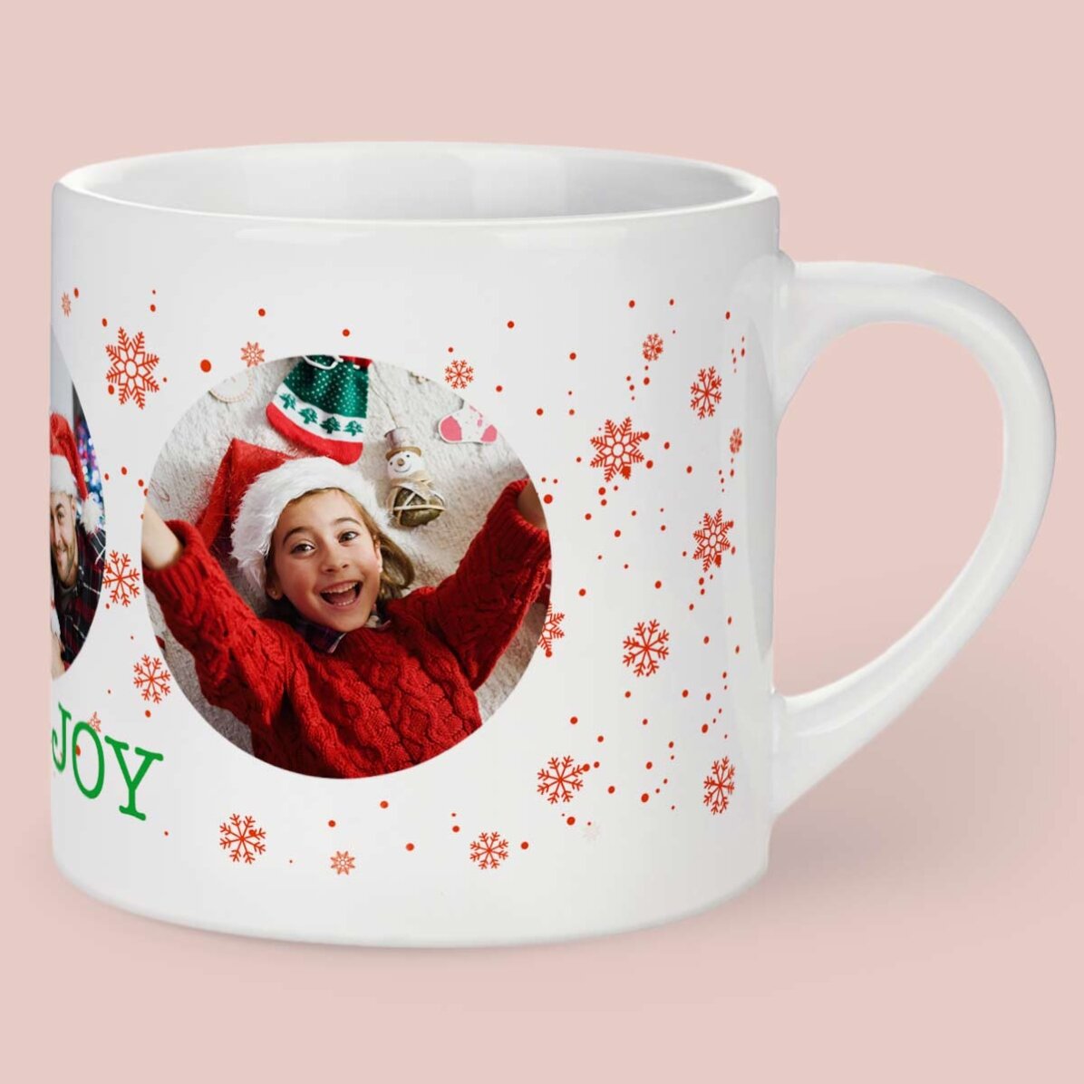 Cană personalizată pentru copii cu 3 poze - Christmas joy