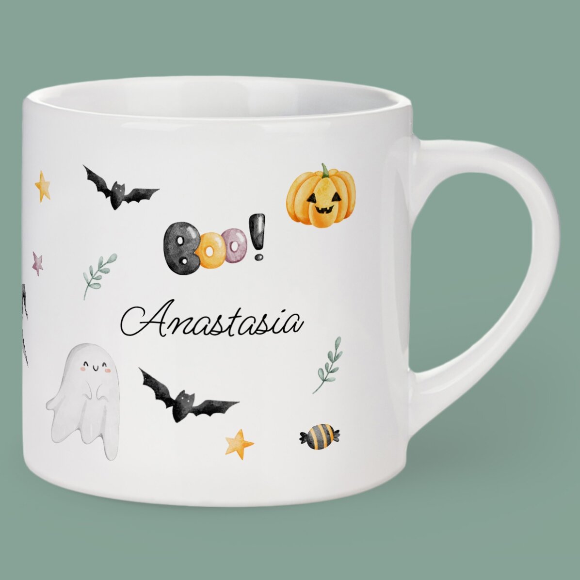 Cană personalizată pentru copii cu mesaj - Halloween