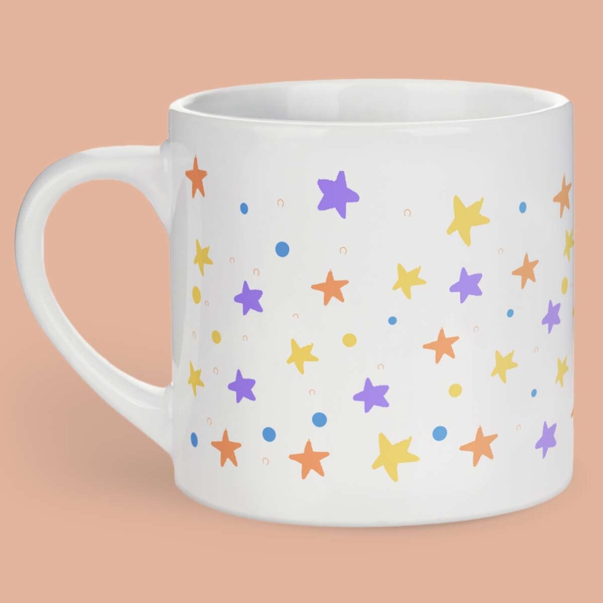 Cană personalizată pentru copii cu text- Rainbow