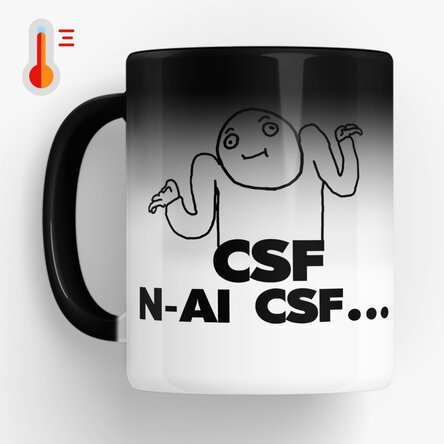 Cană termosensibilă - CSF... n-ai CSF 
