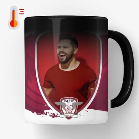 Cană termosensibilă FC Rapid personalizată cu poză - FC Rapid 1923