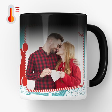 Cană termosensibilă personalizată cu o poză de Crăciun