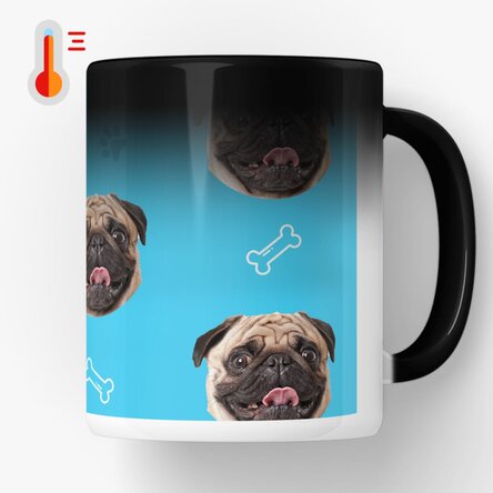 Cană termosensibilă personalizată cu o poză - Dog