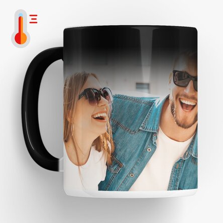 Cană termosensibilă personalizată cu o poză landscape 