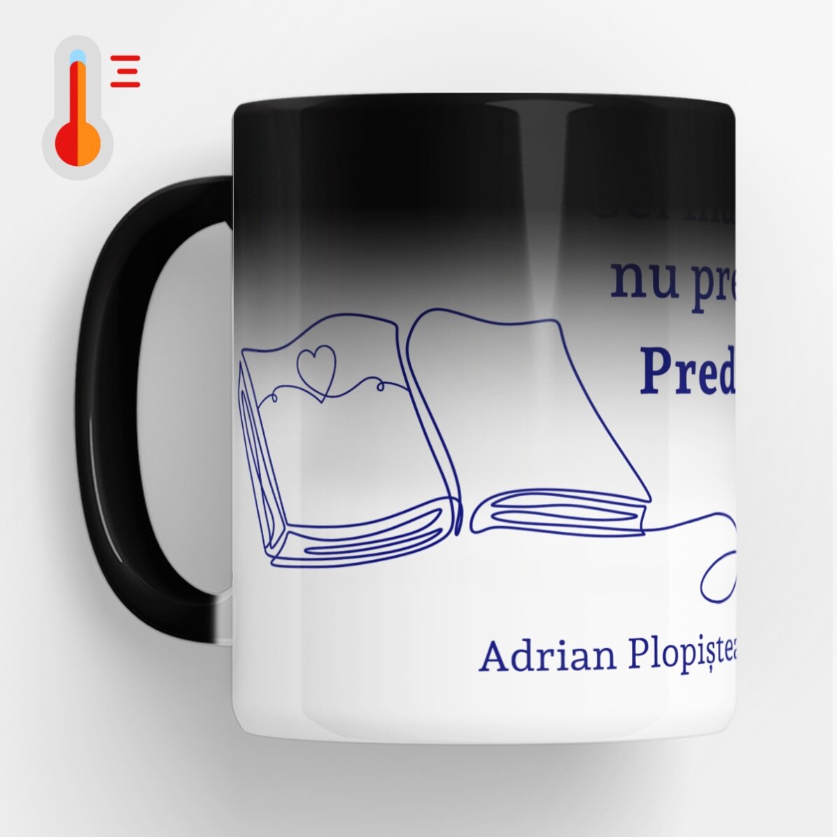 Cană termosensibilă personalizată cu text pentru profesori