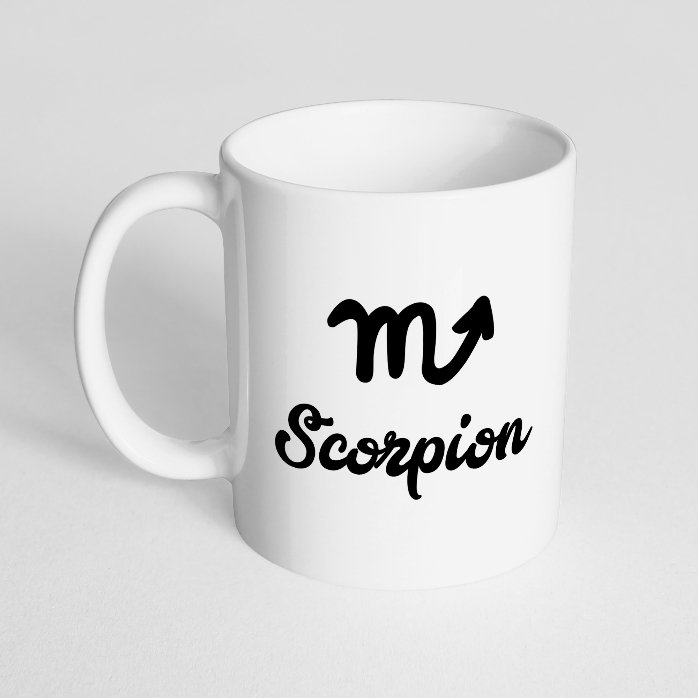 Cană zodiac personalizată cu poză și text - Scorpion