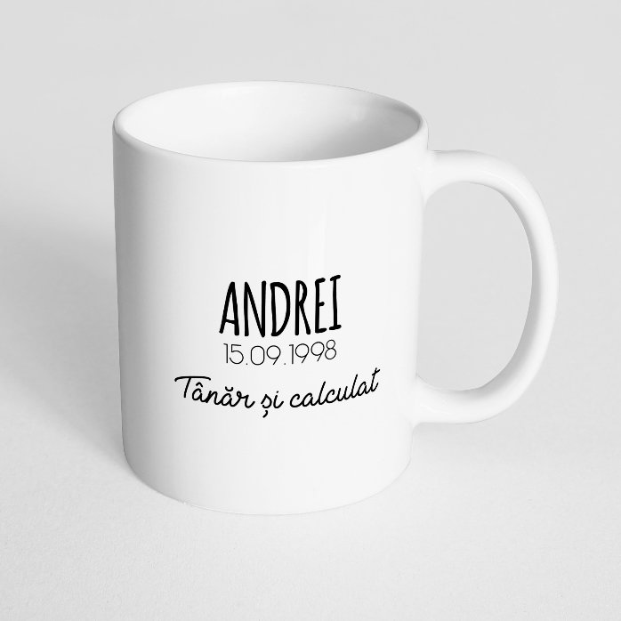 Cană zodiac personalizată cu text - Fecioară