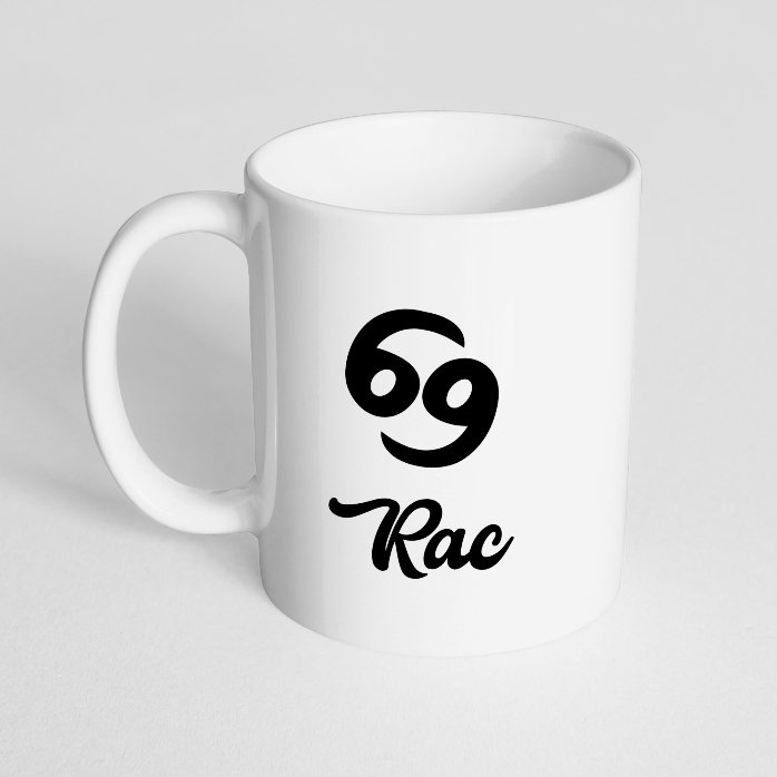 Cană zodiac personalizată cu text - Rac