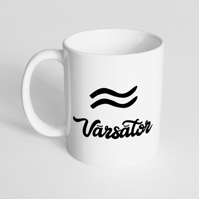 Cană zodiac personalizată cu text - Vărsător