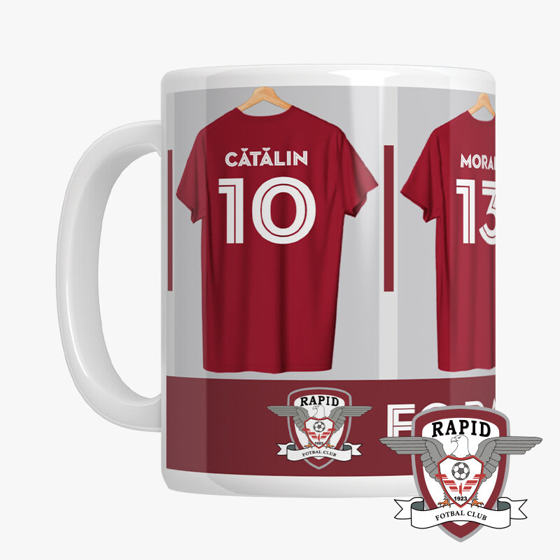Căni personalizate sub licență oficială - FC Rapid 1923