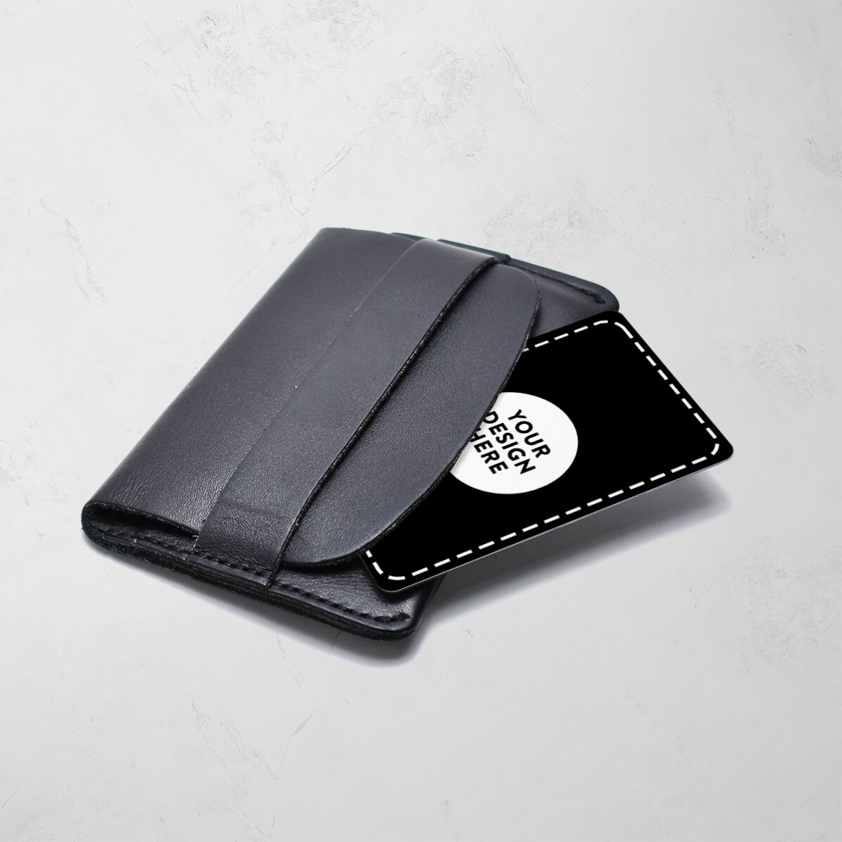 Card aluminiu personalizat față-verso cu grafica ta portret