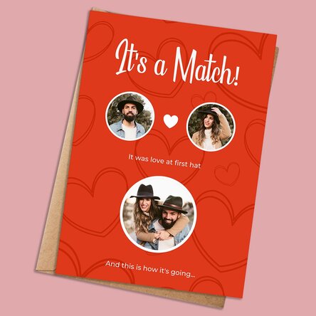 Card personalizat cu poze și text - It