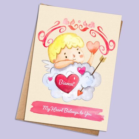 Card personalizat cu text - Messenger of love