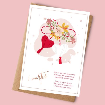 Card personalizat cu text - Primăvară frumoasă