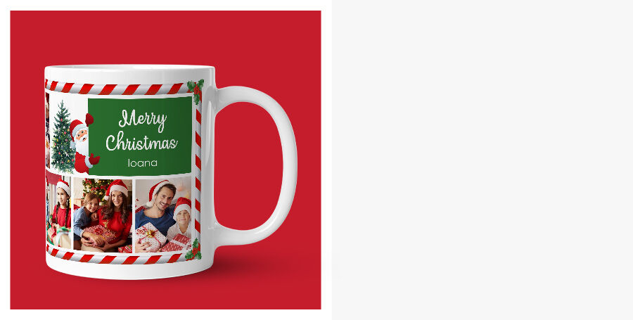 Căni personalizate de Crăciun