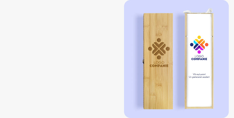 Cutii de vin personalizate corporate