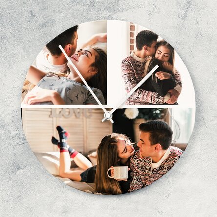 Ceas personalizat cu 3 poze