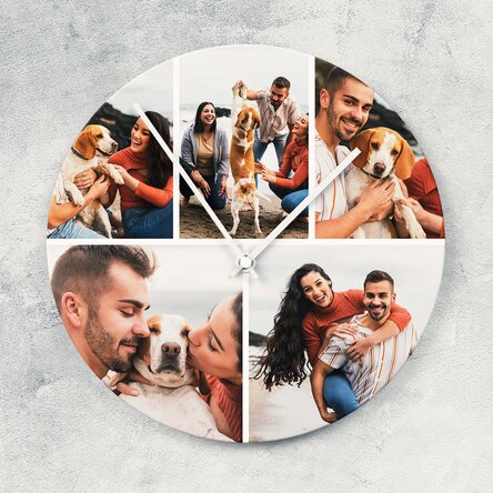 Ceas personalizat cu 5 poze