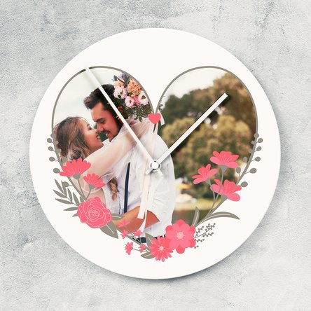 Ceas personalizat cu o poză - Loving time!