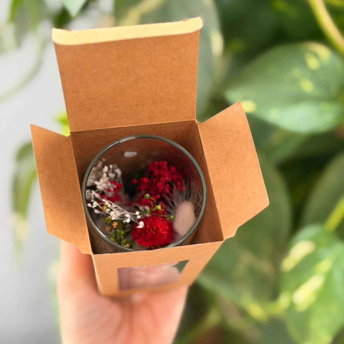 Ornament din sticlă cu flori prezervate personalizat cu mesaj pentru profesoare - Back to school