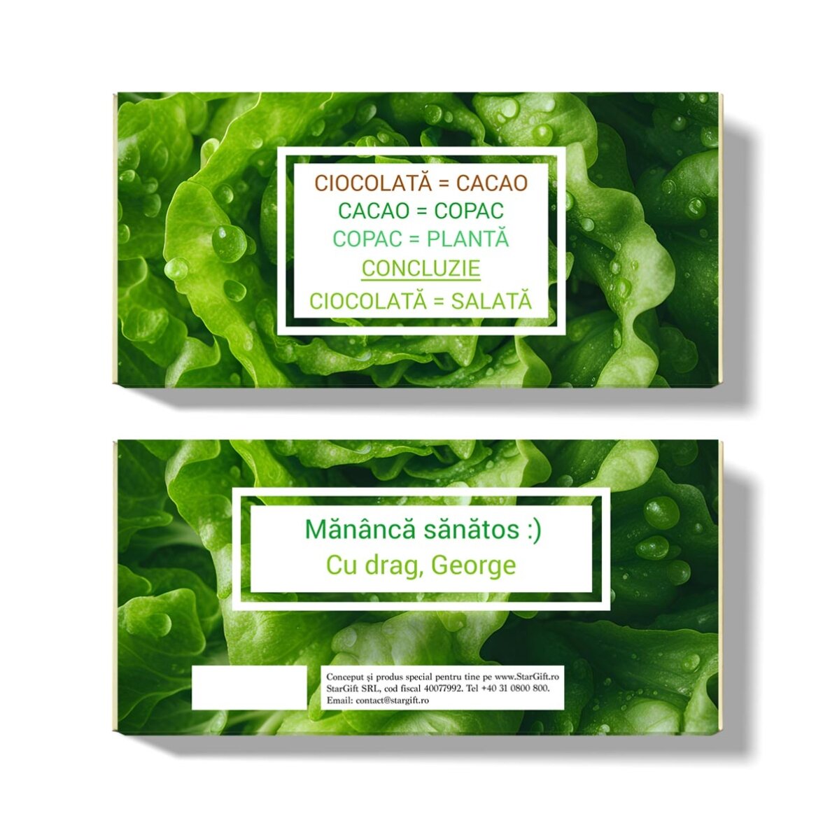 Ciocolată personalizată - Ciocolata sănătoasă 