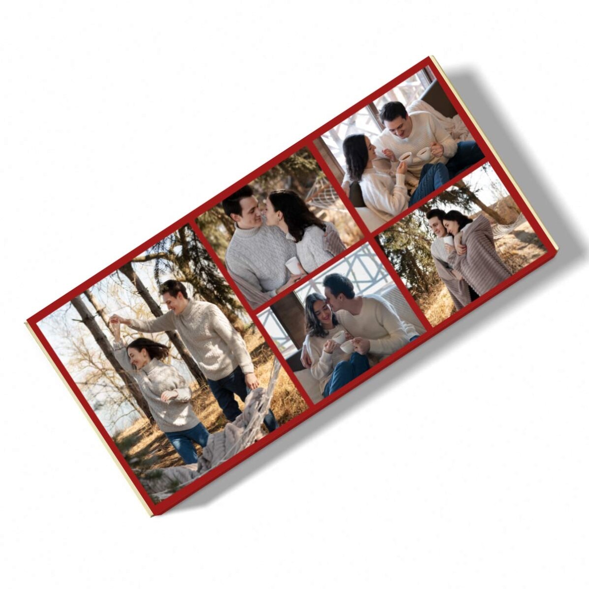 Ciocolată personalizată cu 5 poze și mesaj 