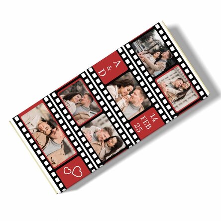 Ciocolată personalizată cu 6 poze - Film