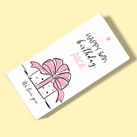 Ciocolată personalizată cu mesaj - Birthday gift