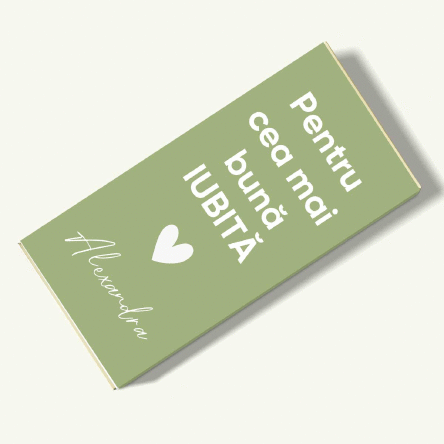 Ciocolată personalizată cu mesaj de apreciere