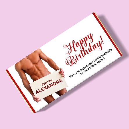 Ciocolată personalizată cu mesaj - Hot