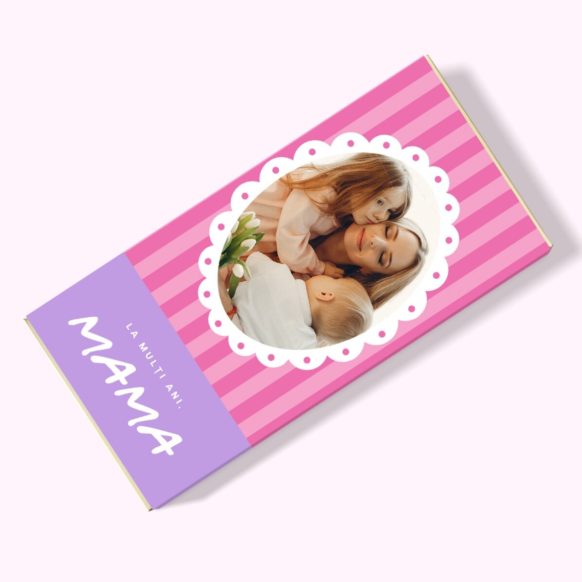 Ciocolată personalizată cu mesaj și poză - Mama