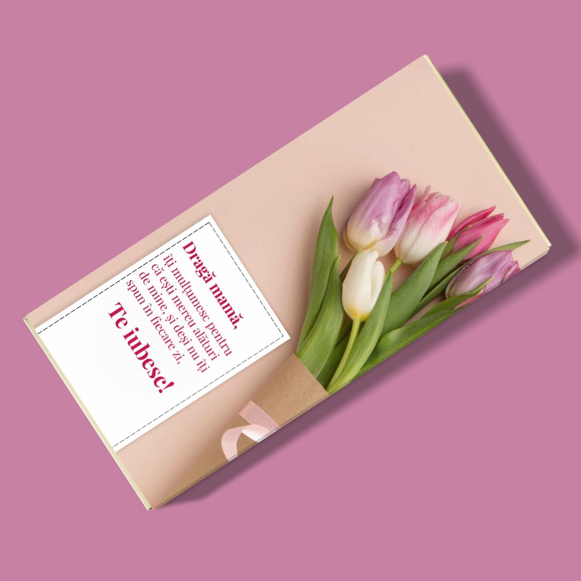 Ciocolată personalizată cu mesaj -  Special pentru mama